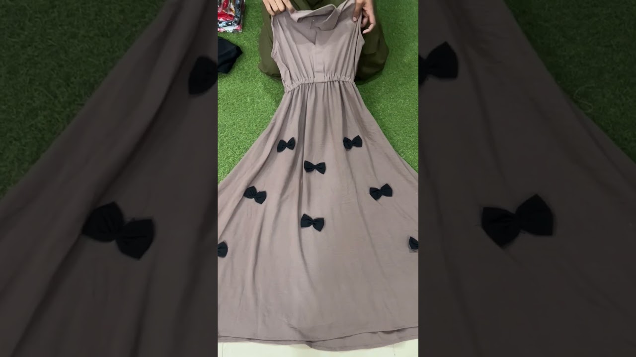 Most Demanding Viral Trendy Outfit Bow Maxi Back in stock with new beautiful colors✨🎀