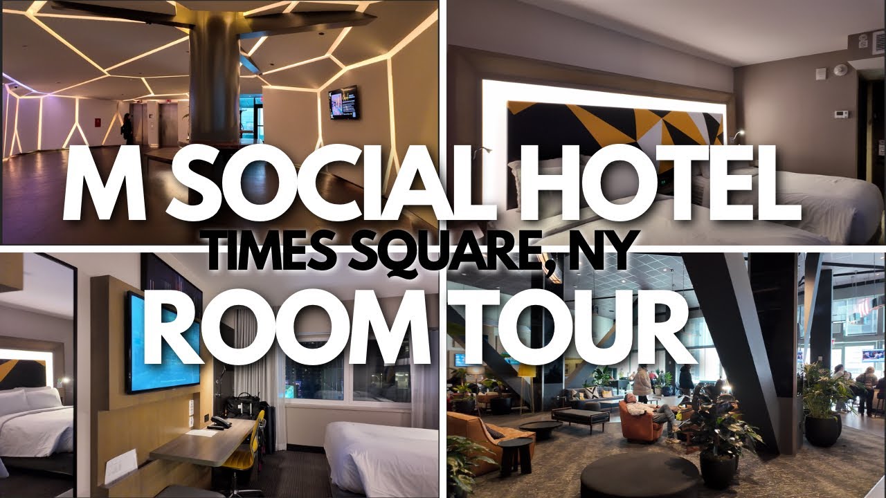 M SOCIAL HOTEL TIMES SQUARE ROOM TOUR | NYC Hotel Review