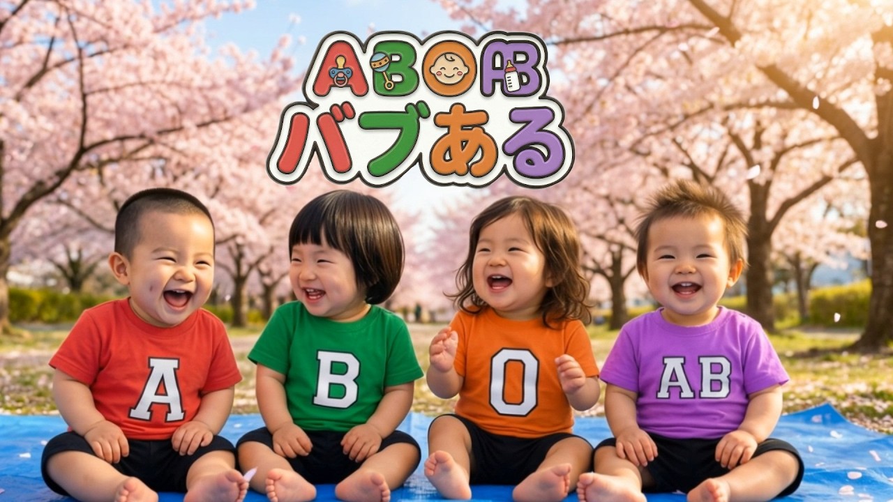 【血液型あるある】AI赤ちゃんがお花見🌸