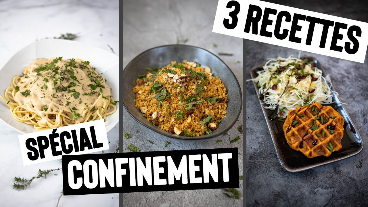 3 RECETTES VEGAN ÉCONOMIQUES (spécial confinement)