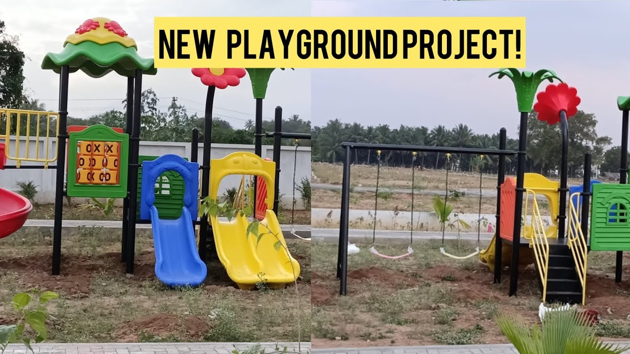 NEW PLAYGROUND PROJECT & OUTDOOR GYM EQUIPMENTS @ COIMBATORE | FARM HOUSE PROJECT #playground 💯🔥!!