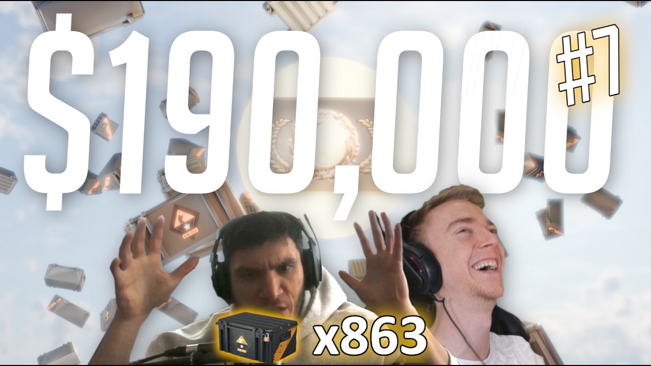 Снова открываю 863 оружейных кейса №1! (Открытие кейсов CS2 на сумму более 190 000 долларов!)