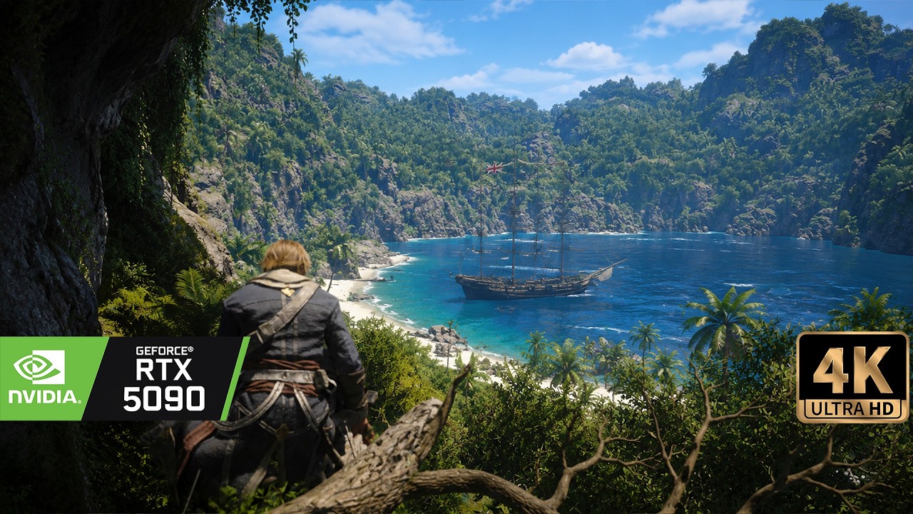 [8K] Assassins Creed Blackflag Resynced RTX 5090! - I can't believe how good this game looks!