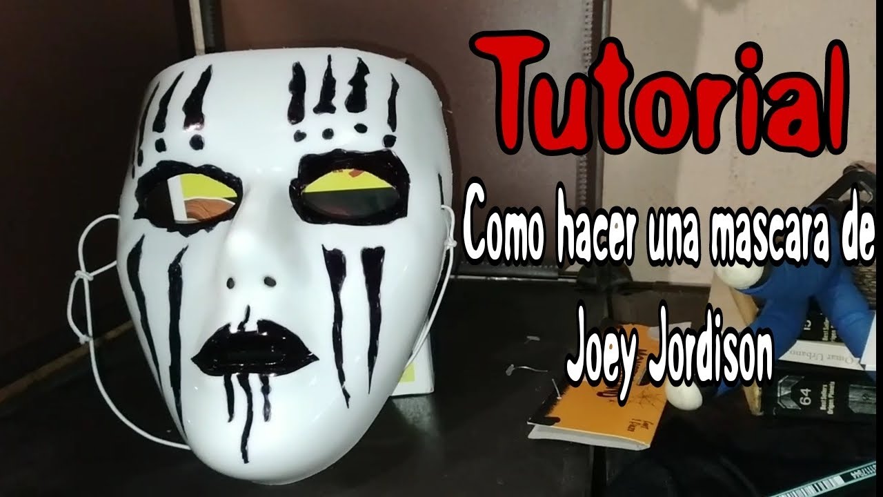 Tutorial Como hacer una mascara de Joey Jordison de Slipknot | Halloween 2022