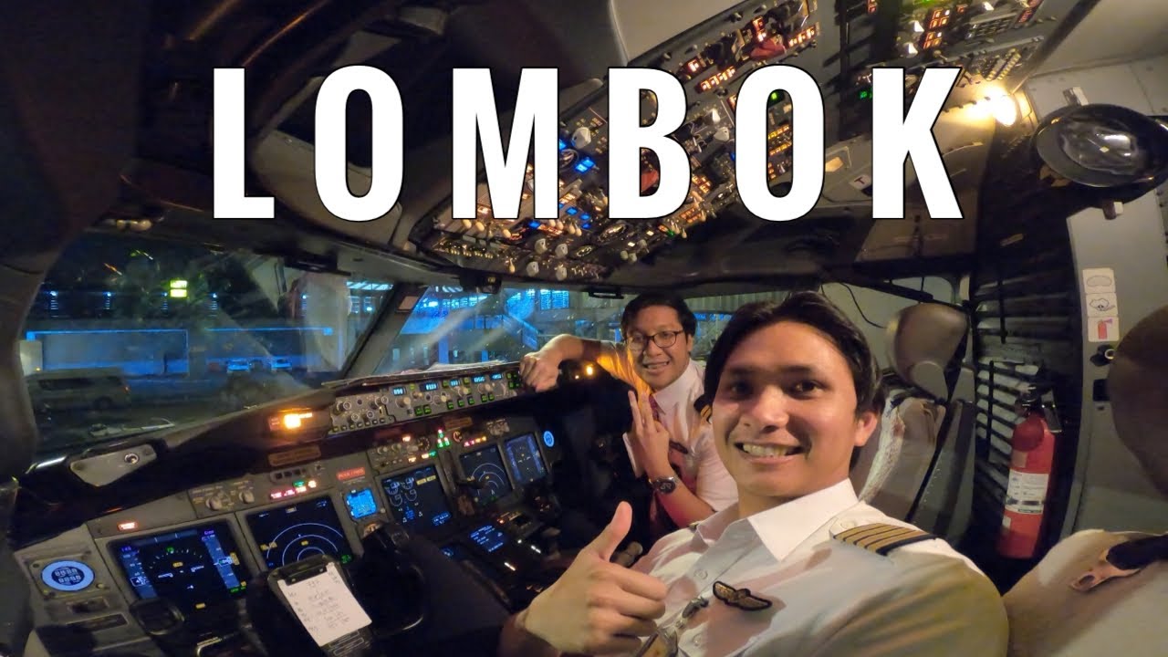 DEPARTURE LOMBOK // COCKPIT VIEW // BOEING 737