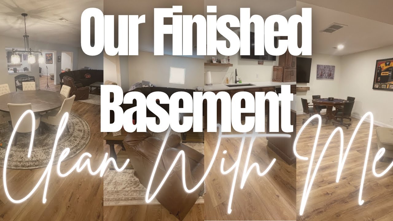 Deep Cleaning Our Finished Basement | Loving On My Home | Renovation Project 