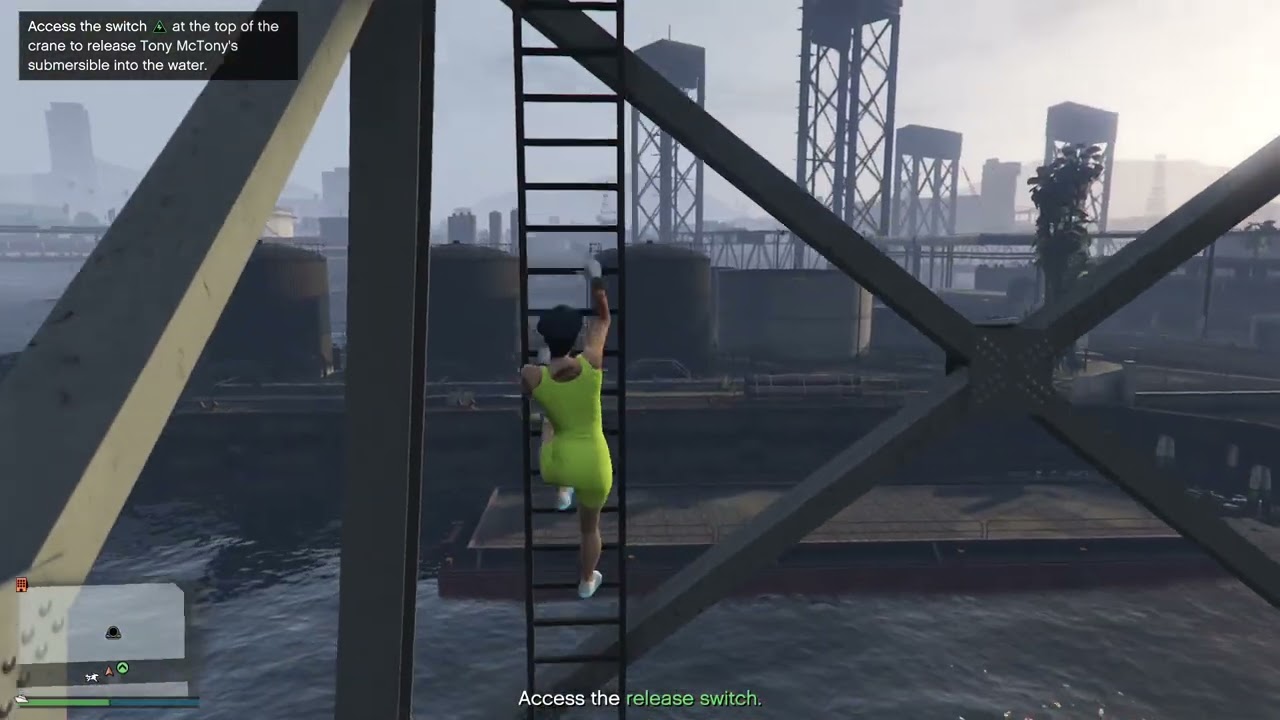 GTA V Salvage Yard Robbery, The McTony Robbery, Tonys Submersible