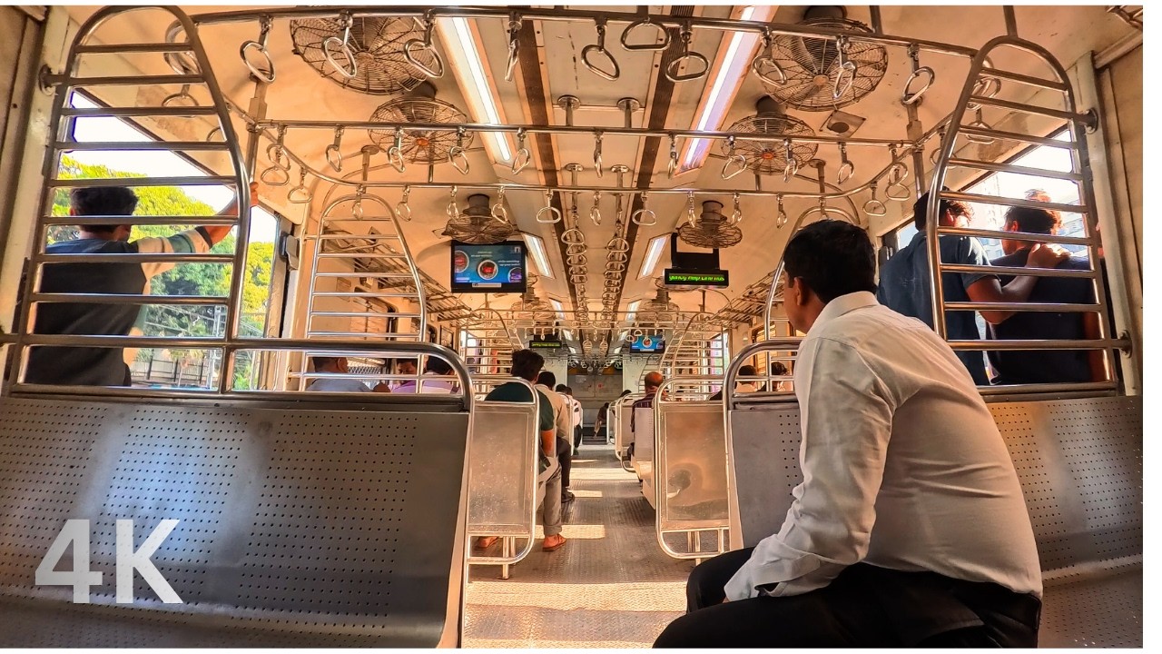 Mumbai Local Train Ride | Morning Commute POV | 4K