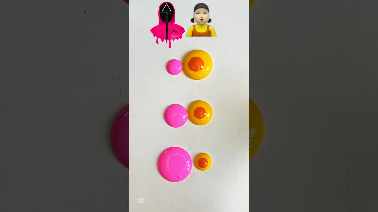 Squid games round 1. #diy #art ##asmr #squidgame