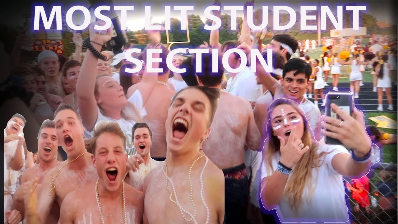 FIRST FOOTBALL GAME.. THE STUDENT SECTION SANG MY SONG??