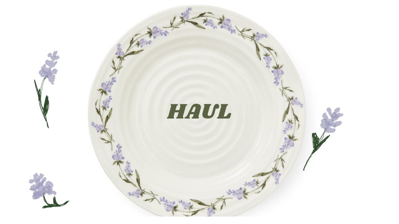 Sophie Conran for Portmeirion Lavandula Haul | John Lewis Haul | Crockery UNBOXING