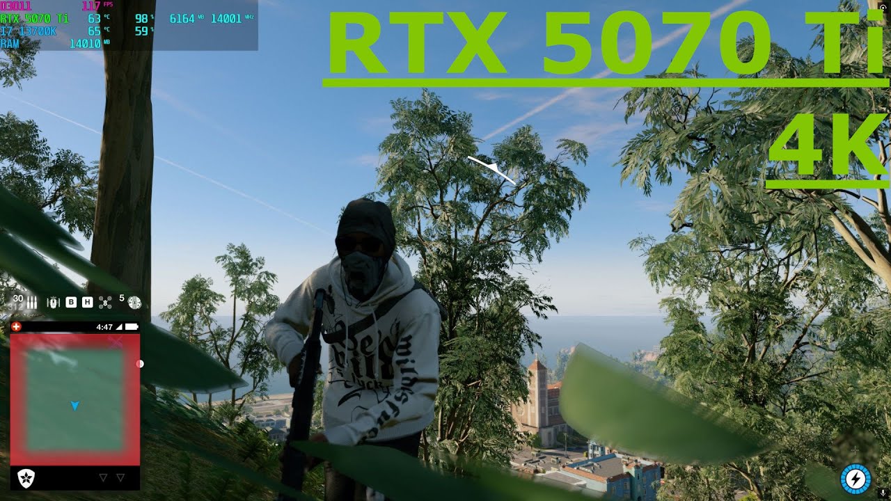 Watch Dogs 2 - 4K - RTX 5070 Ti - MAX SETTINGS - i7 13700K FPS TEST BENCHMARK PERFORMANCE 60 FPS