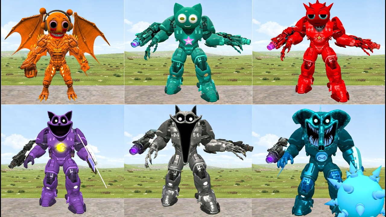 THE ULTIMATE SHOWDOWN BETWEEN MECHA TITAN SPRUNKI AND MECHA TITAN CATNAP IN GMOD!