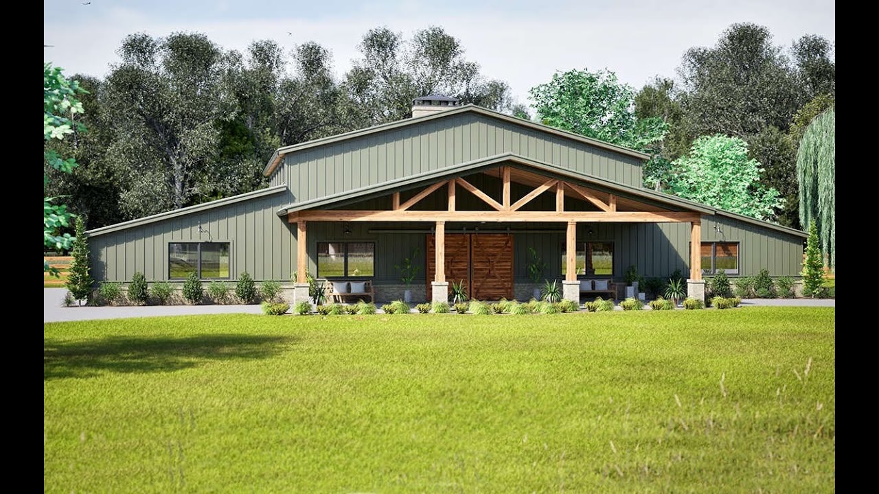 Spacious Barndominium 6 Bedrooms, 4.5 Bathrooms with 4 Car Garage