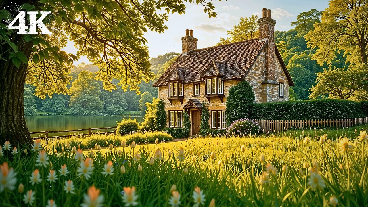 A Tranquil Day in Countryside | Reconnect With Your Inner Peace with Birdsong, Crickets & Breezes