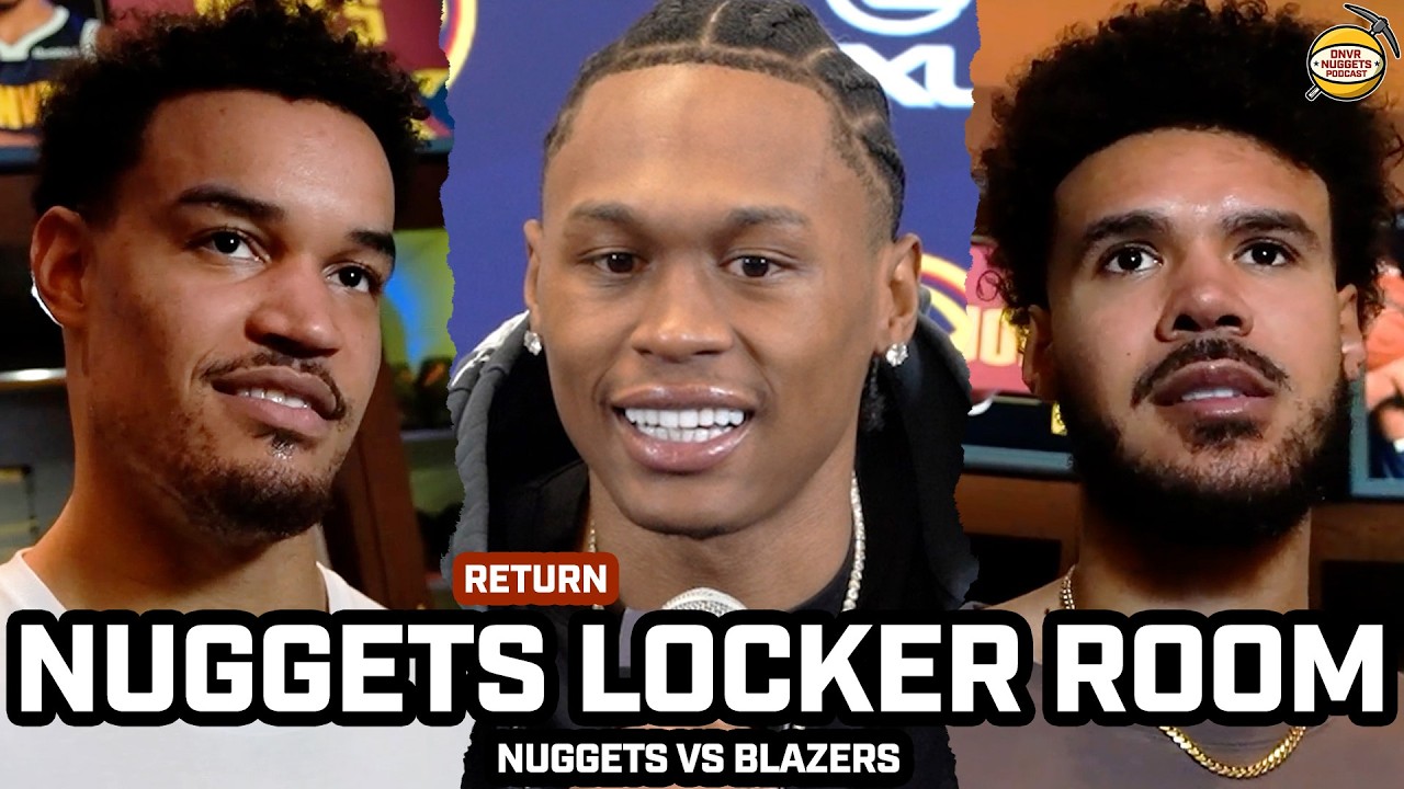 Peyton Watson HAPPY After Injury Return & Nuggets Locker Room After WIN vs Trail Blazers