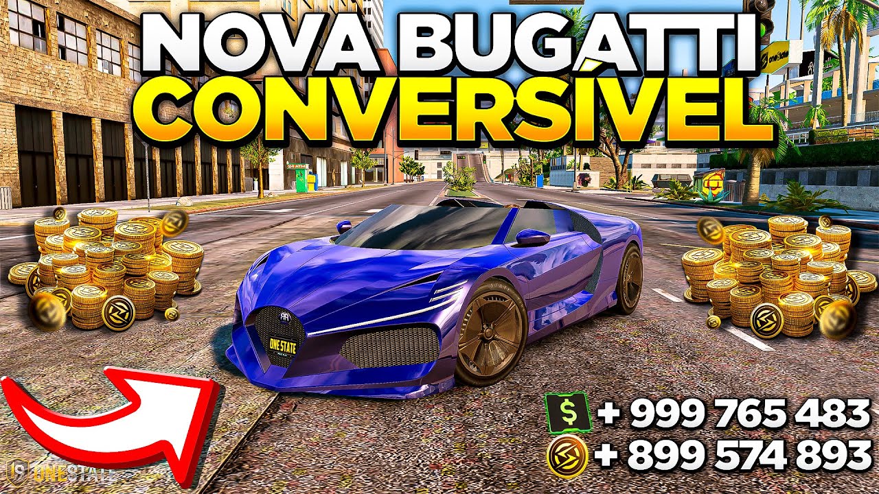 PEGUEI A NOVA BUGATTI CONVERSÍVEL DO ONE STATE RP