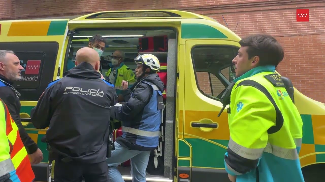 Accidente laboral en Madrid. 