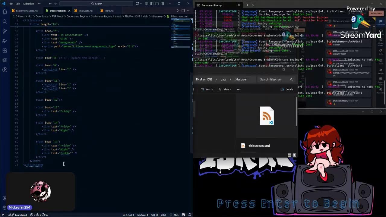 Game Dev Stream (FNF Edition)