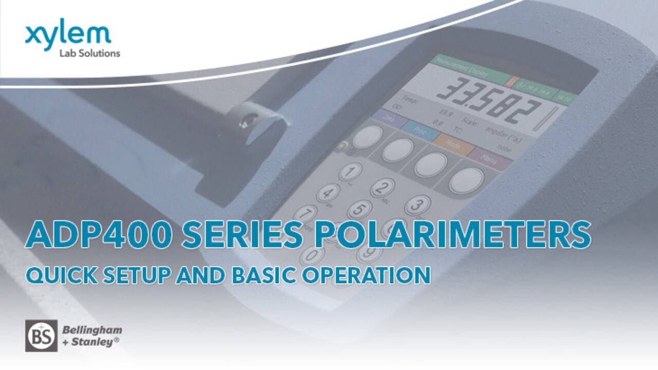 How to use the ADP450 Polarimeter from Bellingham + Stanley