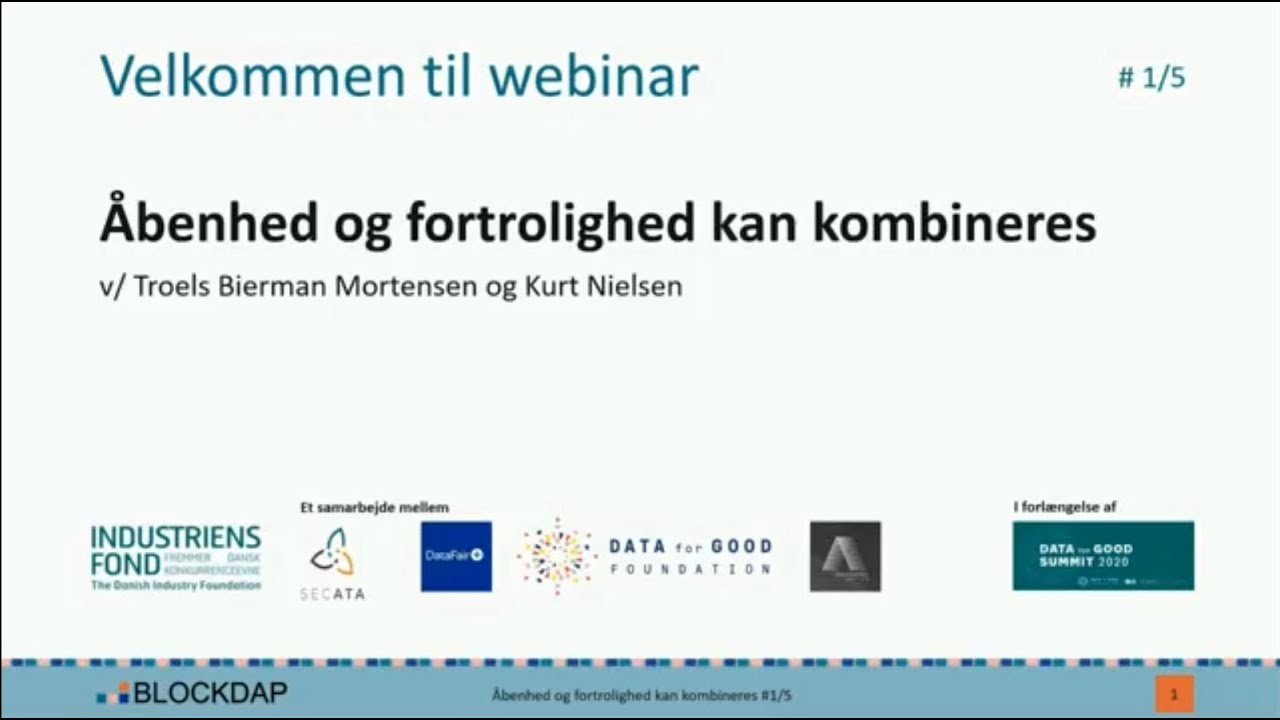 Kan &aring;benhed og fortrolighed kombineres?