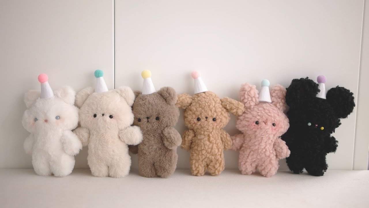 만들기 쉽고 귀여운 쪼꼬미 동물 인형 함께 자세히 만들어 봐요 😄 Easy to make and cute small animal dolls.