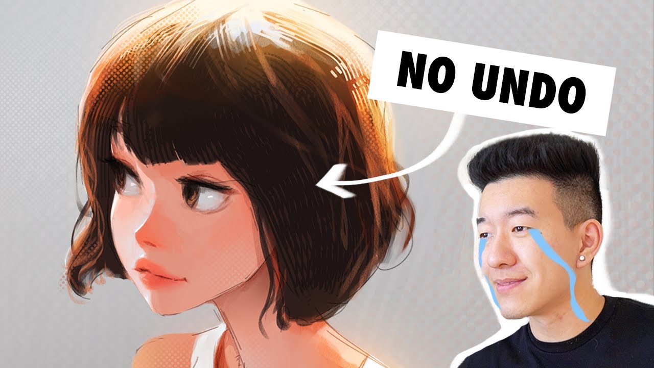 Can you paint without UNDO? | Digital Art Challenge