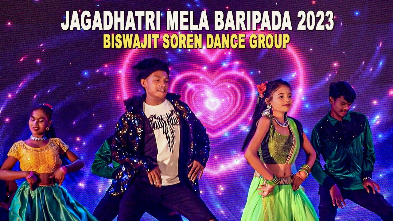 Jagadhatri Mela Baripada 2023|Biswajit Soren Group Dance|Santali Stage Program Video