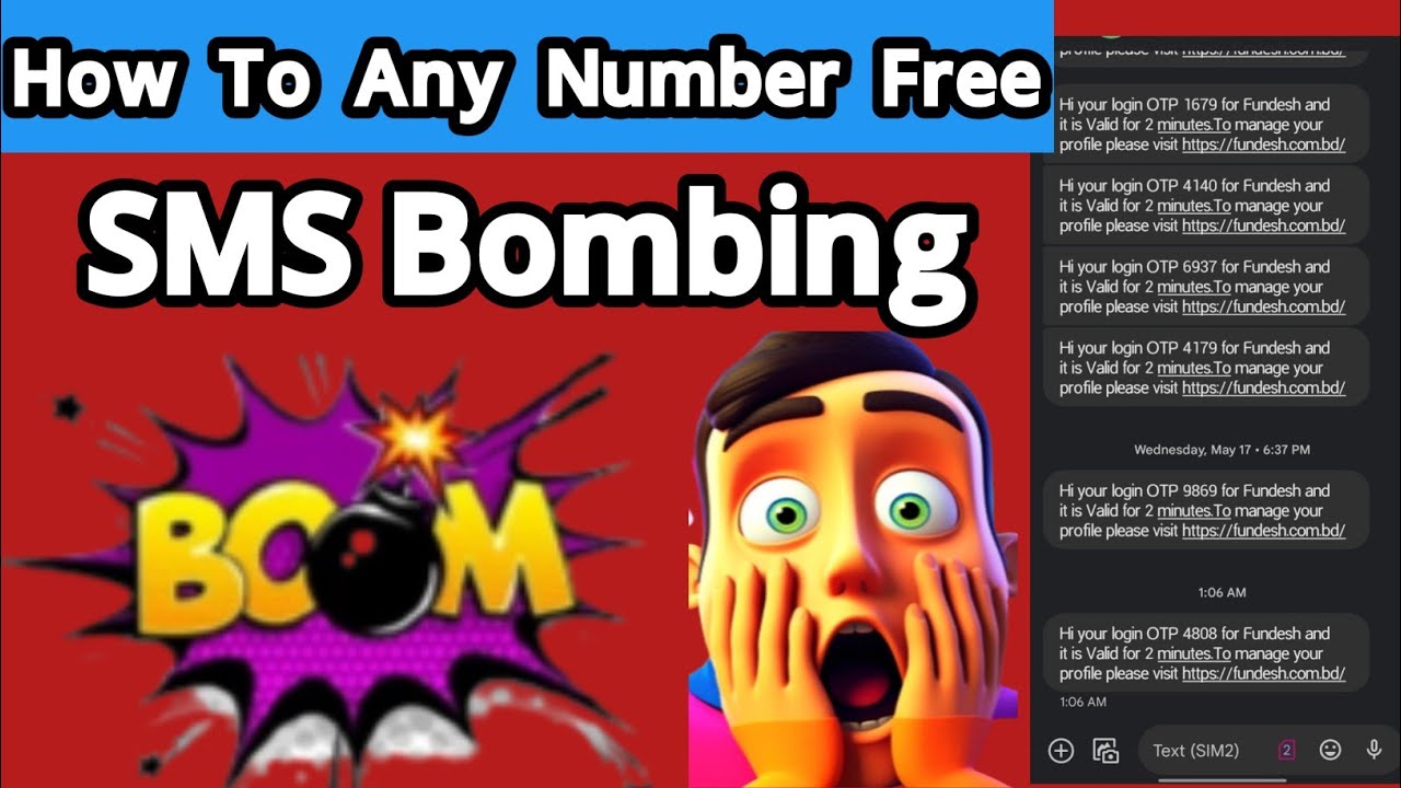 Free Sms Bombing App  any Number || In this video, SMS Bomber PRANK your Friends with SMS Bombing ||