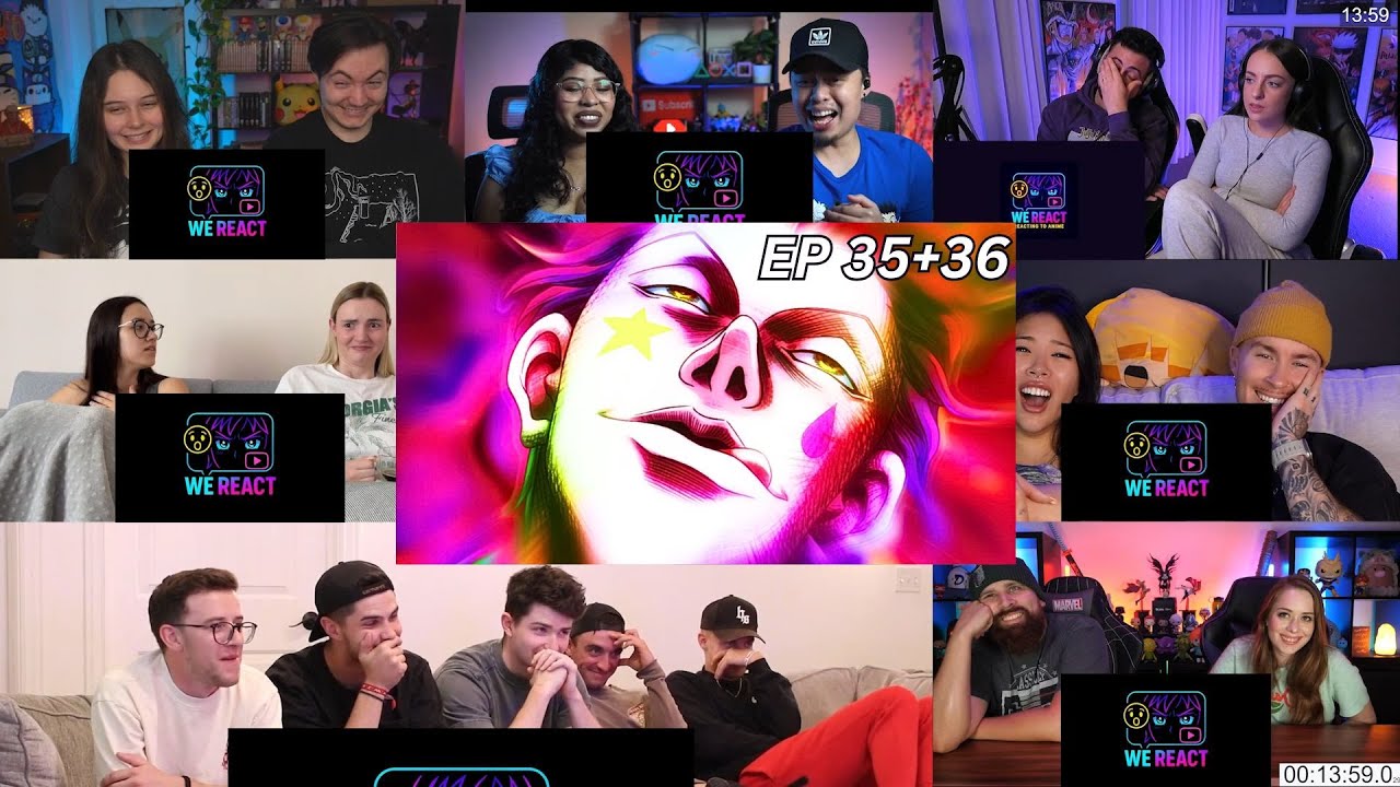 Hunter x Hunter Episode 35-36 | Reaction Mashup #anime #hunterxhunter  #animereactionmashup