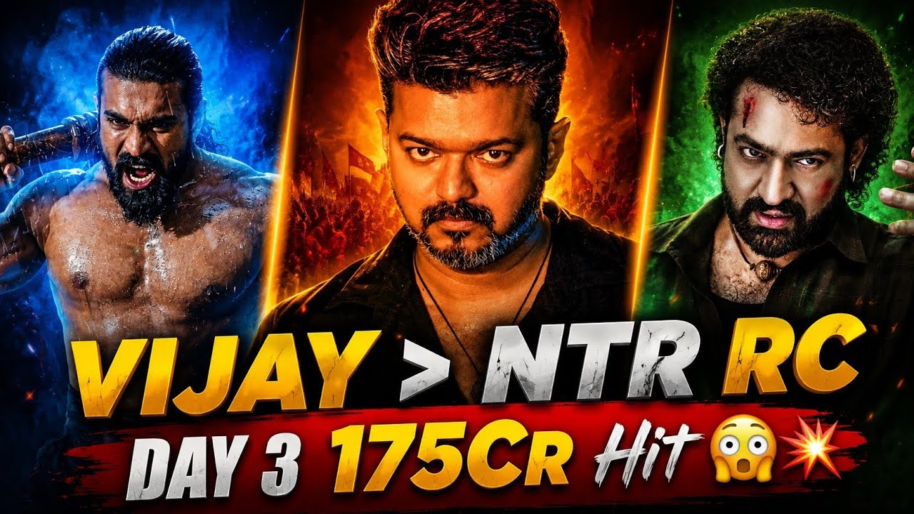 JANANAYAGAN Day 3 Collections❓175Cr💥| JANANAYAGAN Vs Devara Vs Peddi | Vijay Vs Ram Charan Vs NTR