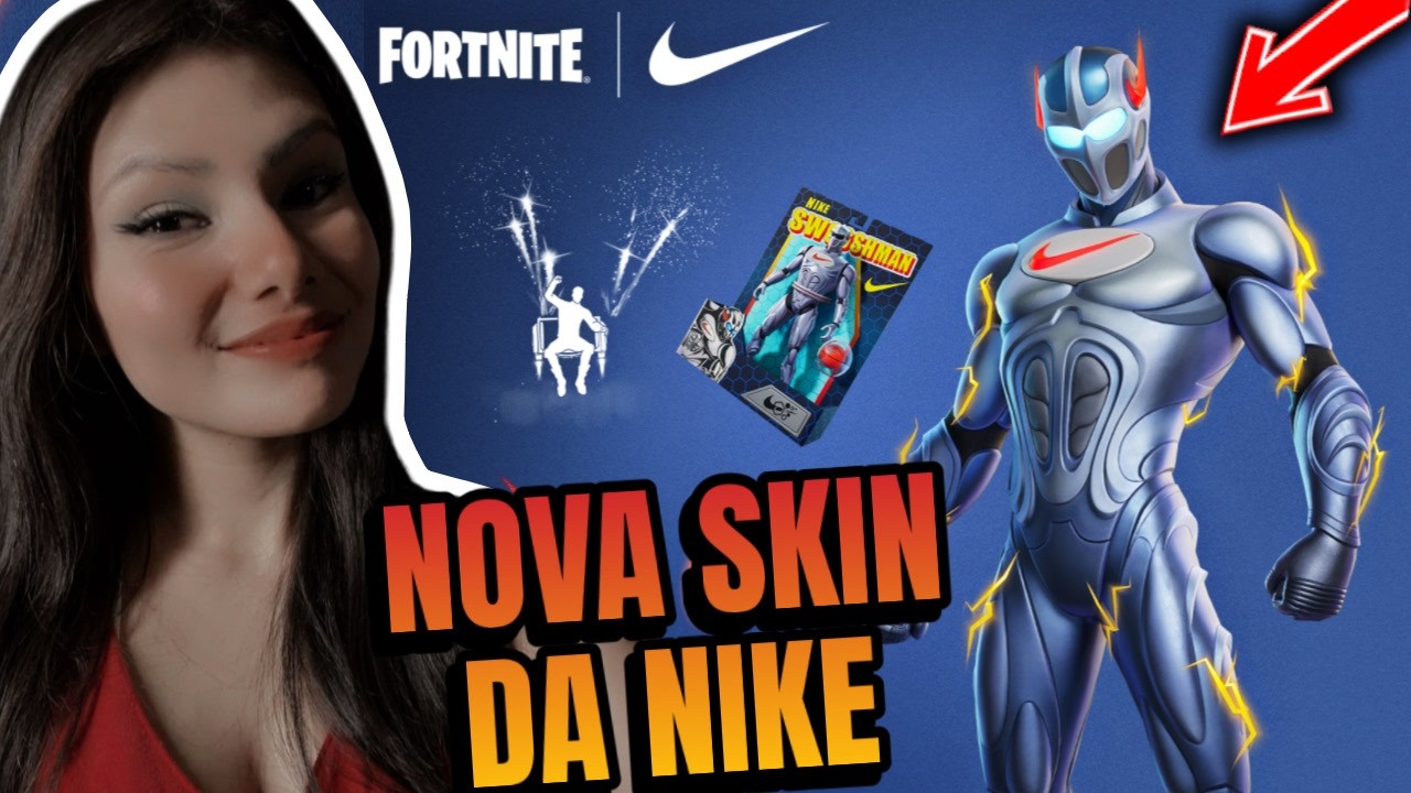 NOVA SKIN SWOOSHMAN DA NIKE + DEAD BY DAYLIGHT !pix !membro LIVE INFINITA DIA 39 LIVE FORTNITE