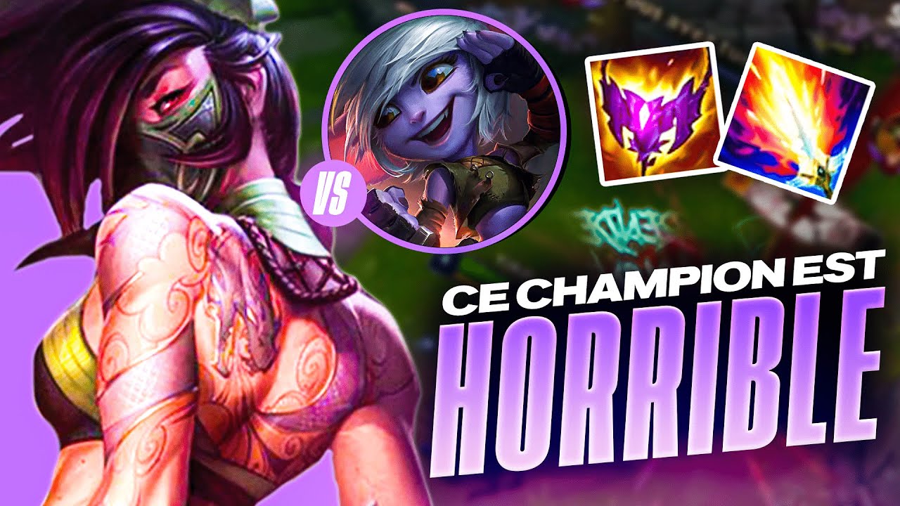 GAGNER CONTRE UN CHAMPION HORRIBLE EN LANE ET CARRY  - Akali vs Tristana｜Challenger
