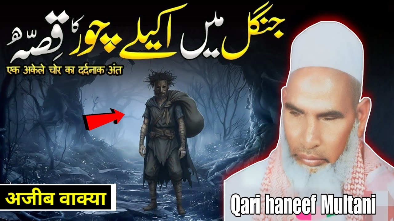 जंगल में अकेले चोर का अजीब वाक्या आज तक नहीं सुना होगा सुनो 😱 Qari haneef Multani kari Hanif 
