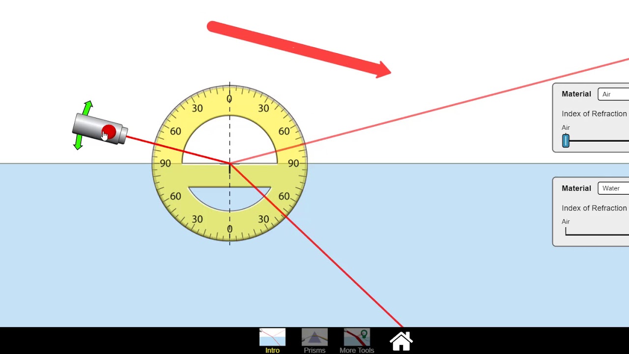 PhET reflection - virtual experiment