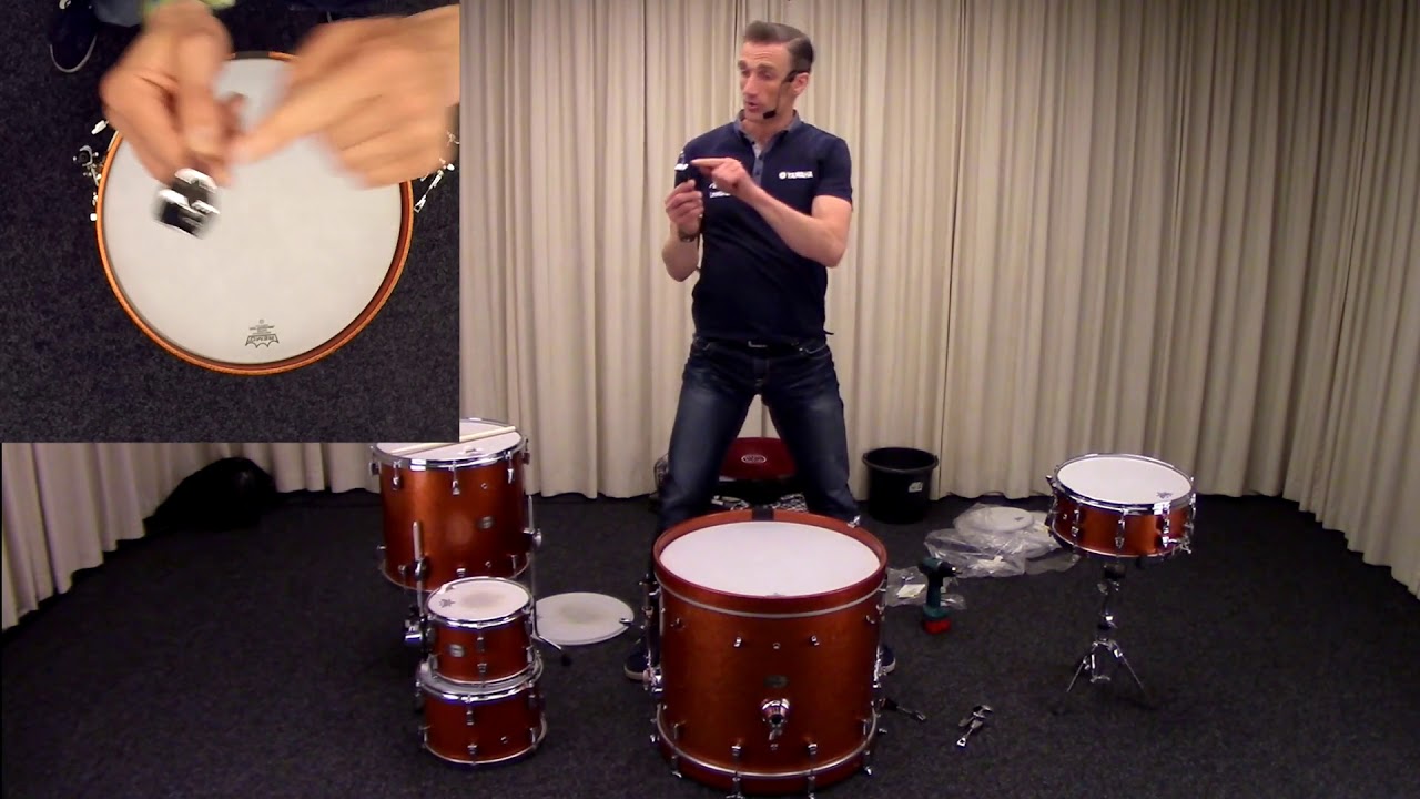 Drumstel stemmen - De bass drum stemmen - Online Drumles