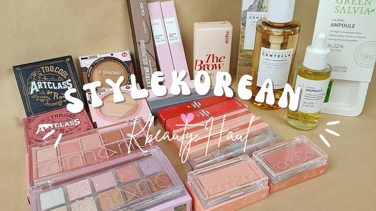 StyleKorean Kbeauty Haul worth $200 🫣 | Romand, Peripera, ETUDE, Clio ❤