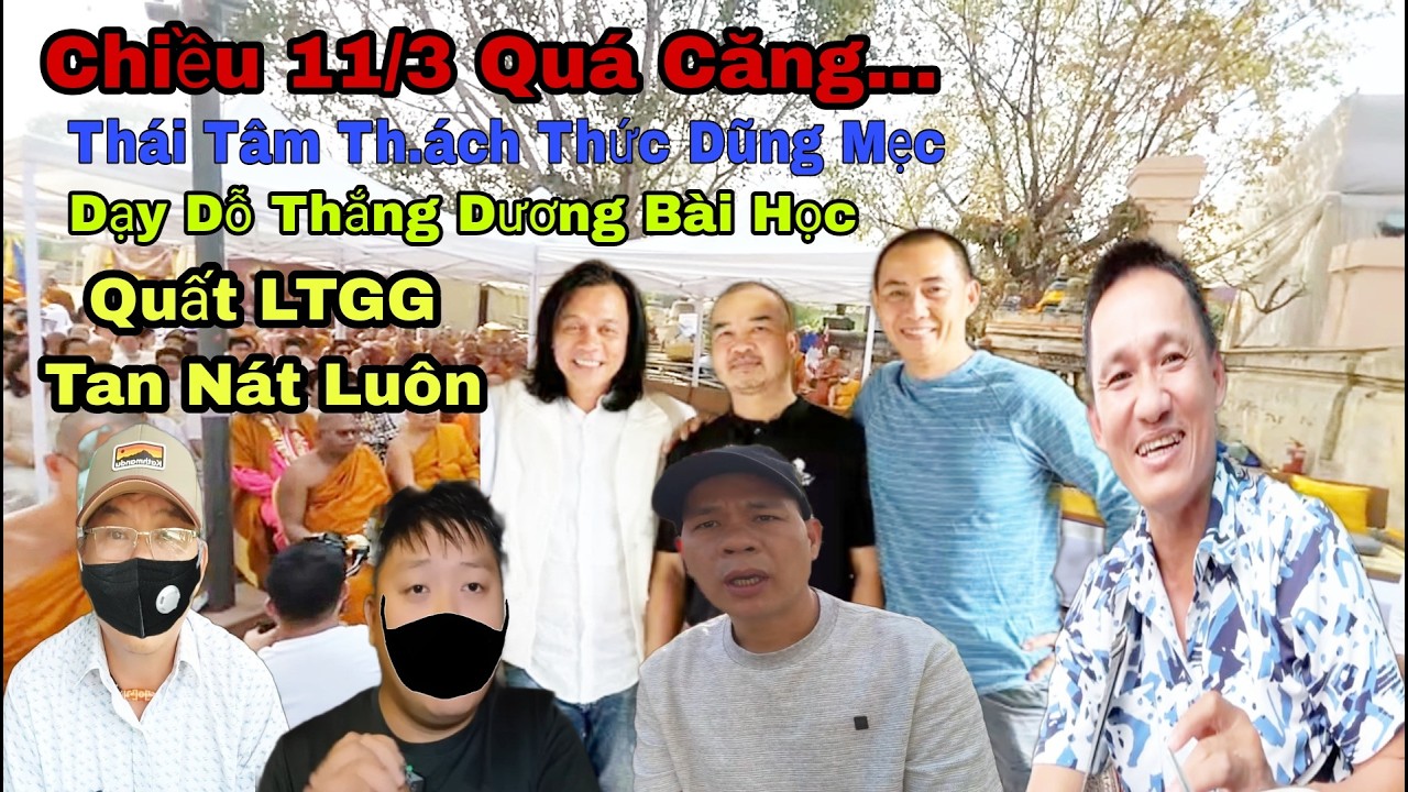 Chiều 11/3 Cực Nóng... Thái Tâm Th.ách Thứ.c Dũng Mẹc Và Bem Đám LTSG Tan Nát Luôn... 