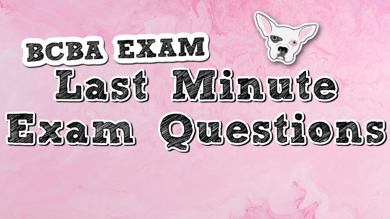 Last minute exam questions