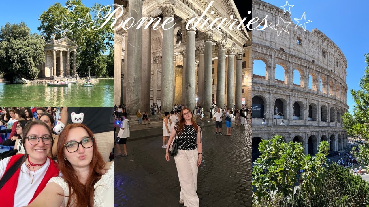 🇮🇹Roma vlog🏛️☀️: Stray Kids concert, yummy food,  monuments, exploring the city
