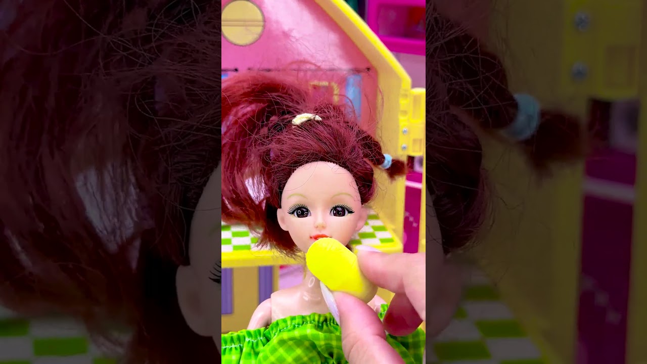 Satisfying with unboxing barbie giving birth ASMR playset #doll #barbie #barbiedoll