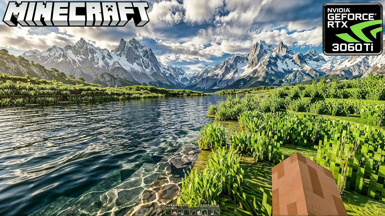 RTX 3060 Ti Destroying Minecraft 4K Shaders! 512x Texture Pack + Snow to Village Biome Test