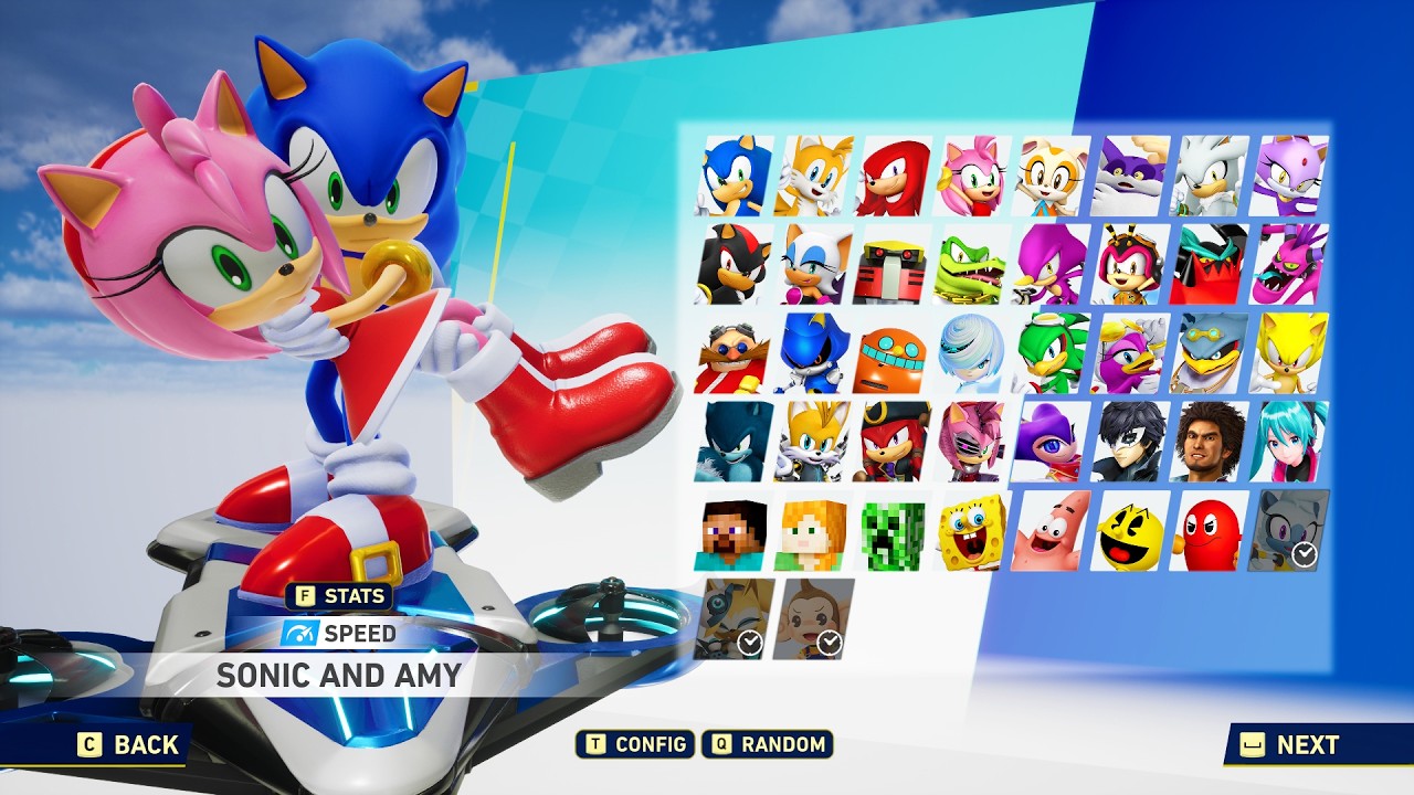 В игре Sonic Racing Crossworlds Соник держит Эми за руки!