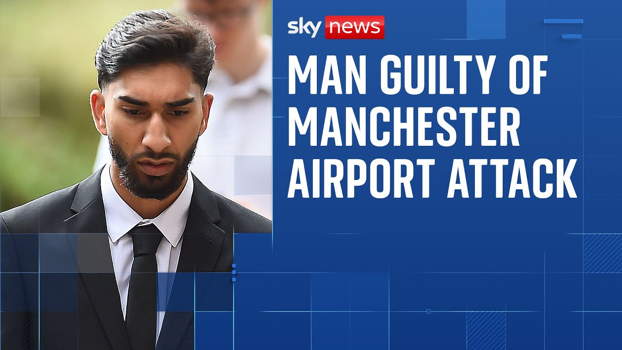 Man guilty of assaulting two female police officers at Manchester Airport