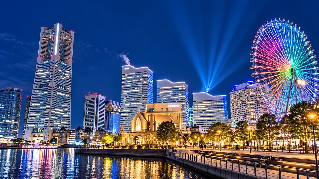 【4K】橫濱夜景｜比想像中還迷人的日本港都夜晚