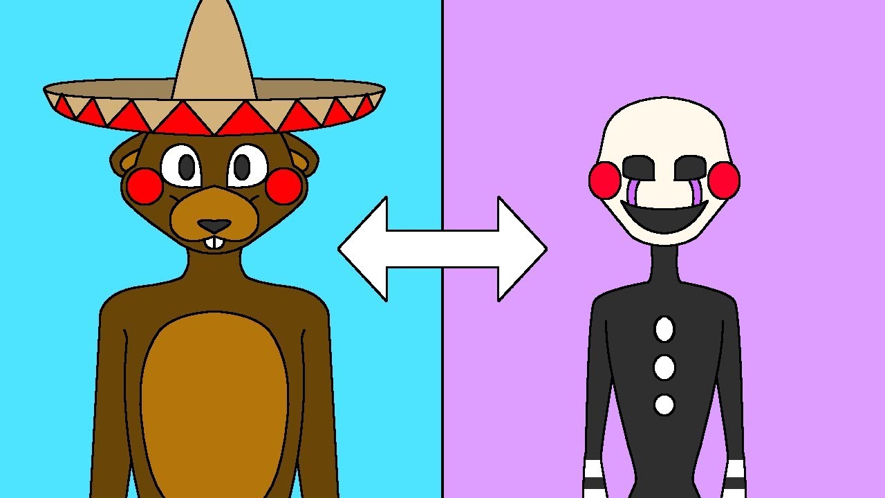 Minecraft Fnaf El Chip And Puppet Switch Bodies (Minecraft Roleplay)