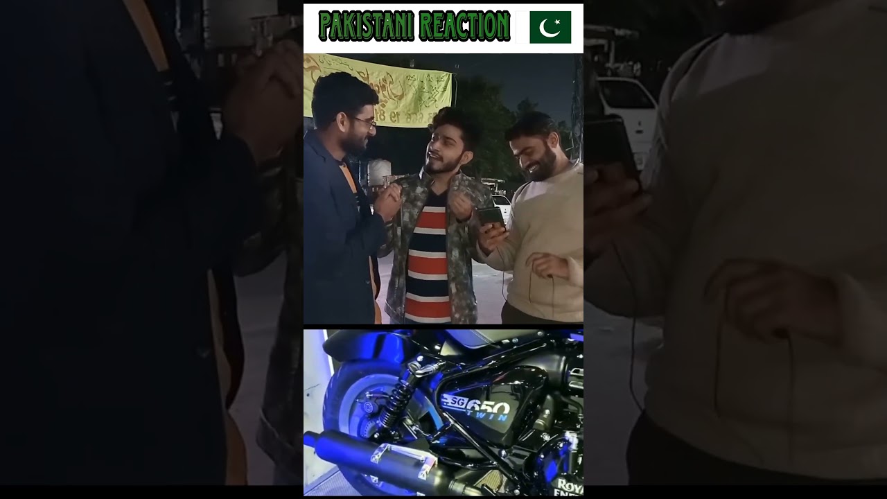 Pakistani reaction on Indian bike Royal Enfield shotgun 650 #pakisthanireaction #indiavspak #bike