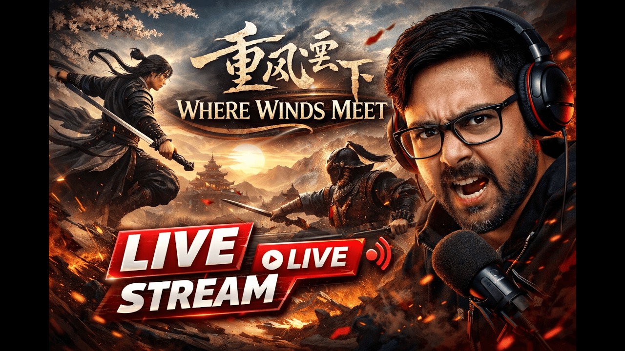 🔴 LIVE – Where Winds Meet Gameplay Hindi | New Ultra Realistic Game #wherewindsmeet #hindigaming