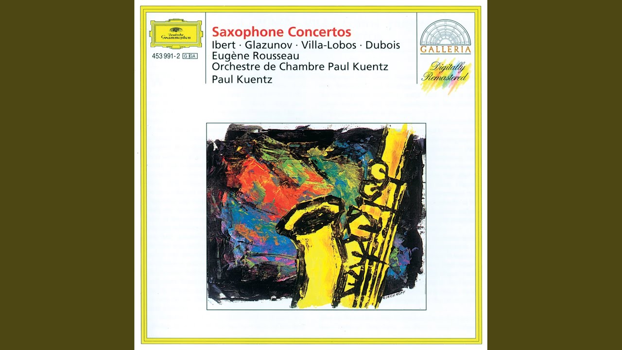 Glazunov: Concerto in E flat op.109 for Alto Saxophone a. String Orchestra