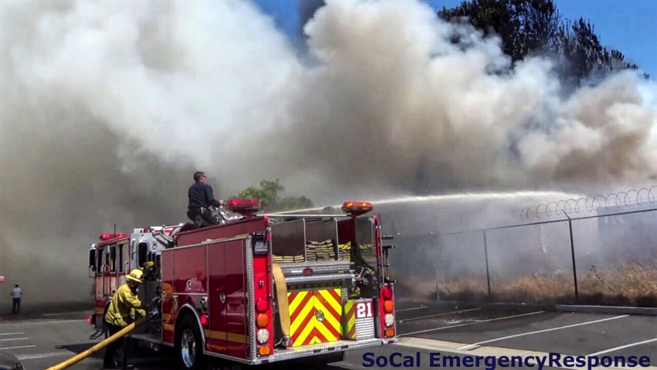 Redondo Beach Major Rubbish Fire/Multi-Agency Response